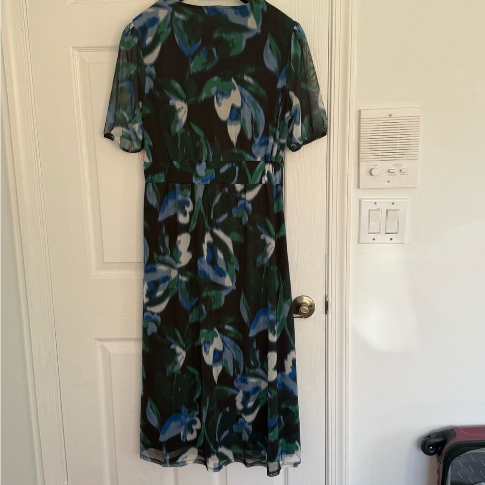 Harlow & Rose Green and Blue Short Sleeve Dress Nwt - Picture 10 of 16